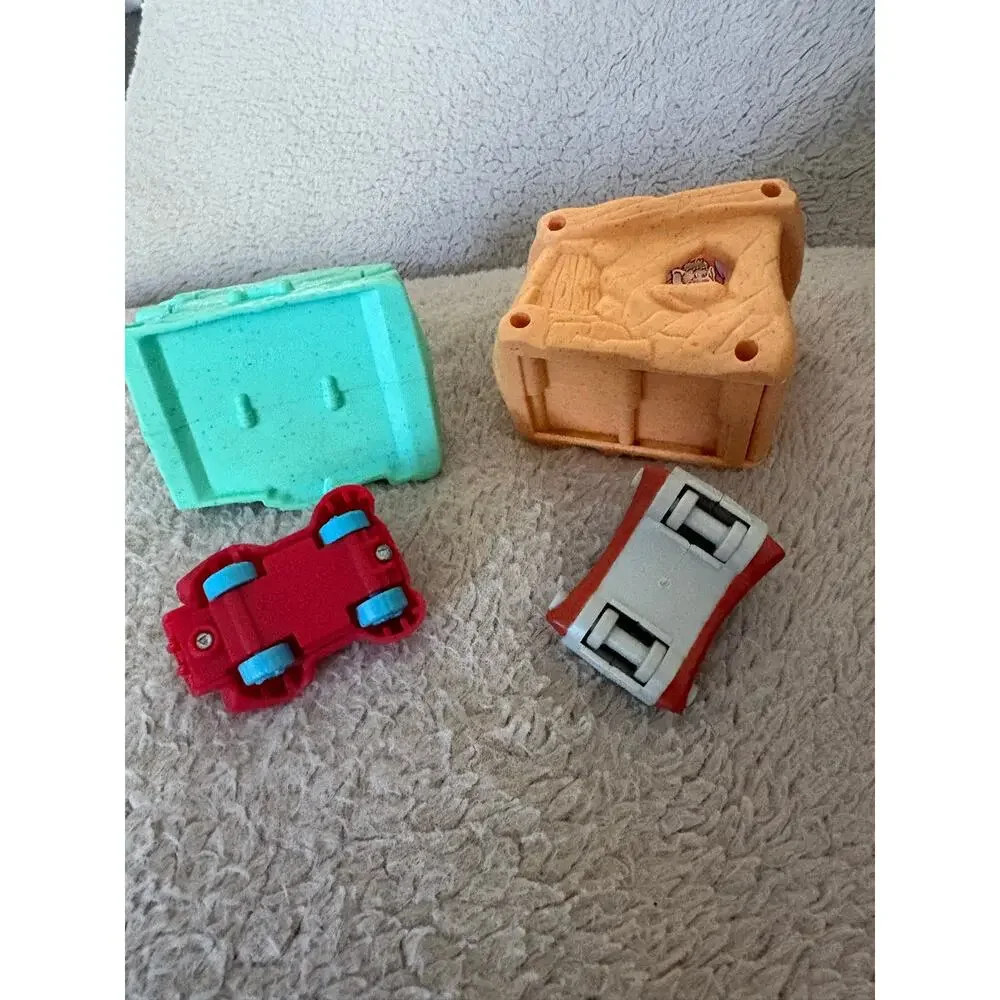 Vintage 1993 McDonalds Flinstones The Movie Fred Wilma Car House Set of 2